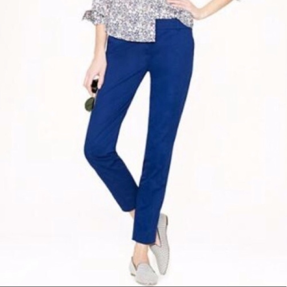 EUC J Crew Cobalt Blue Cafe Capris